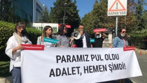 Hürriyet'ten çıkarılan gazeteciler Bakırköy Adliyesi önünde 'Adalet istiyoruz' dedi