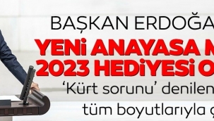 Başkan Erdoğandan TBMMde yeni anayasa mesajı: En güzel 2023 hediyesi olacaktır