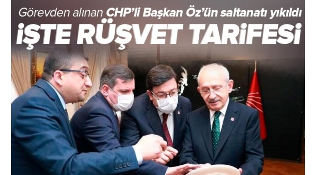 Görevden alınan CHPli Çan Belediye Başkanı Özgür Erbilin rüşvet tarifesi ortaya çıktı 