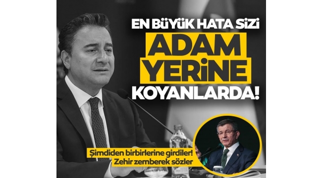 Gelecek Partisinden DEVA Partisine tepki: En büyük hata sizi adam yerine koyanlarda