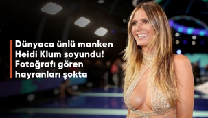 Dünyaca ünlü manken Heidi Klum çırılçıplak soyundu! Fotoğrafı gören hayranları şokta
