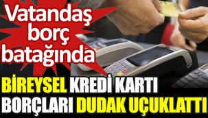 Bireysel kredi kartı borçları dudak uçuklattı. Vatandaş borç batağında