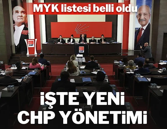 CHP'de yeni MYK belli oldu