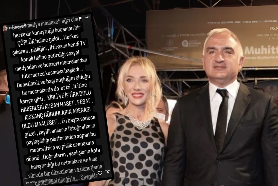 Kültür ve Turizm Bakanı Mehmet Nuri Ersoy'un eşinden Kartalkaya eleştirilerine öfkeli yanıt