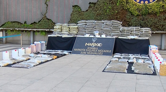 İstanbul'da uyuşturucu operasyonunda 512 kilogram uyuşturucu ele geçirild