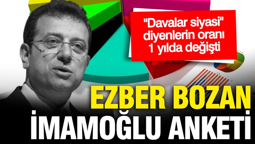 Ezber bozan İmamoğlu anketi: Davalar hukuki mi görülüyor, siyasi mi?