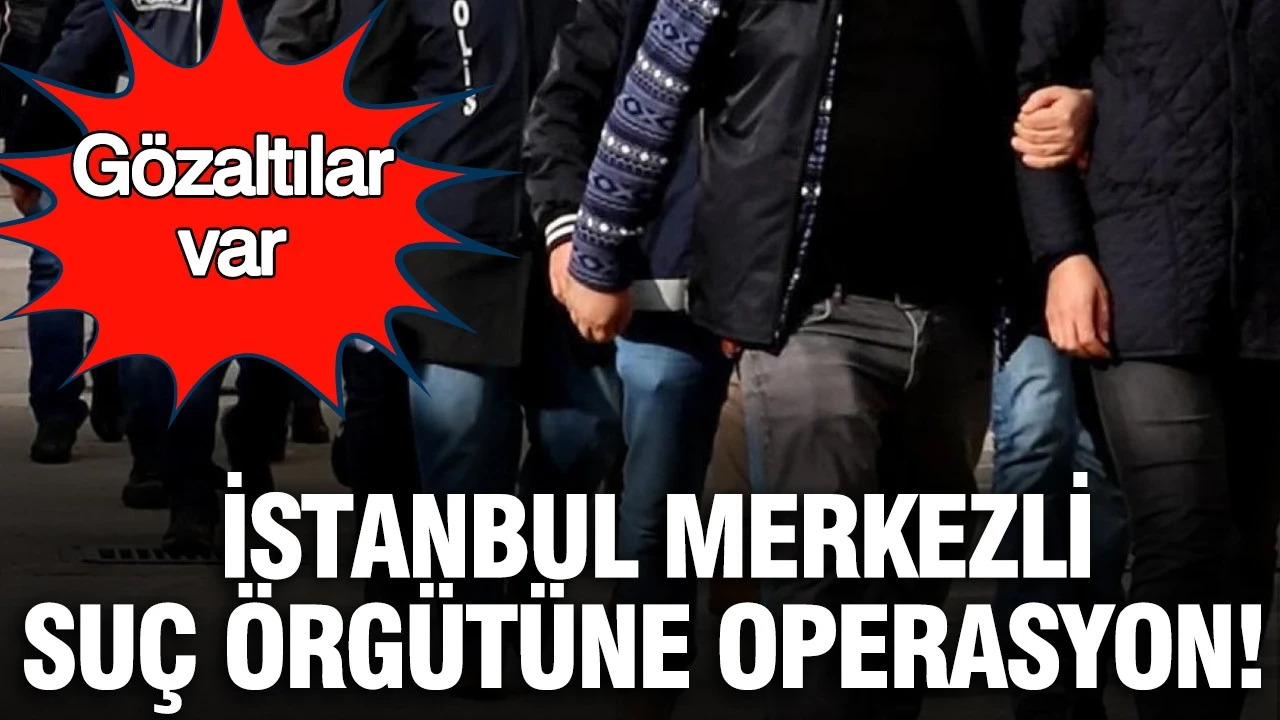 İstanbul merkezli suç örgütüne operasyon: Gözaltılar var