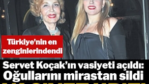 Milyarlık miras krizinde son perde: Servet Koçak'ın vasiyeti açıldı
